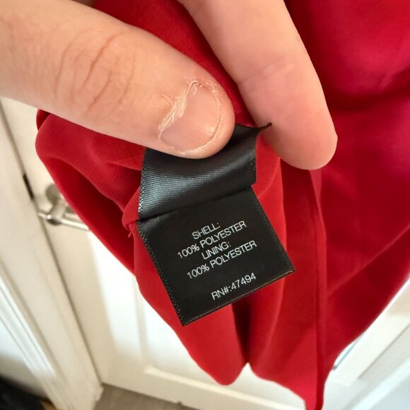 New With Tags Norma Kamali MARIA MINI DRESS Size Medium Color Tiger Red - Picture 3 of 5